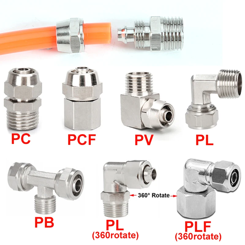 Compression Fitting Brass - Đồng Bằng Khí Nén Phụ Kiện