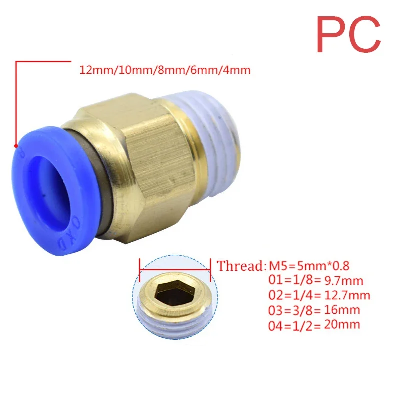 1 Cái Khí Nén Đầu Nối Nhanh PC - đánh giá và giá Compression Fitting Brass