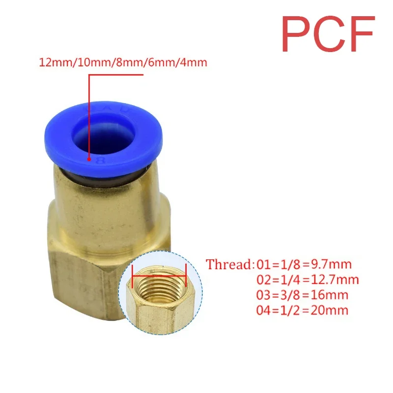 1 Cái Khí Nén Đầu Nối Nhanh PC - đánh giá và giá Compression Fitting Brass